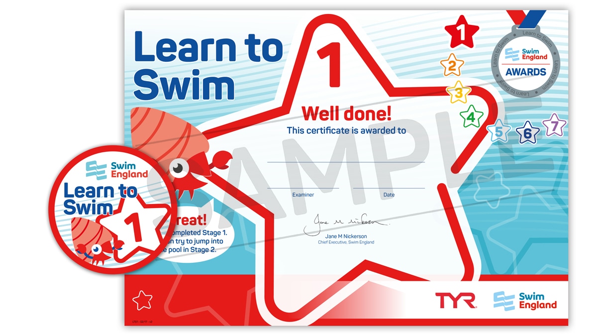 Swimming Award - Learn to Swim 1-7